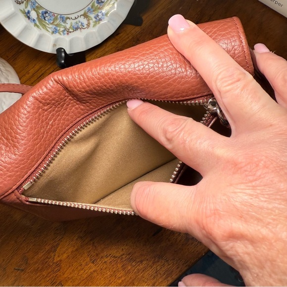 Allsaints Authentic Pebbled Leather Fetch Crossbody Purse - Picture 5 of 13